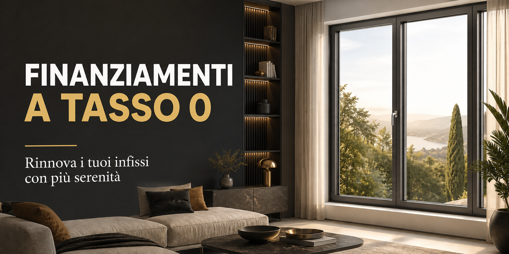 Finanziamenti a tasso 0 - rinnova i tuoi infissi con più serenità